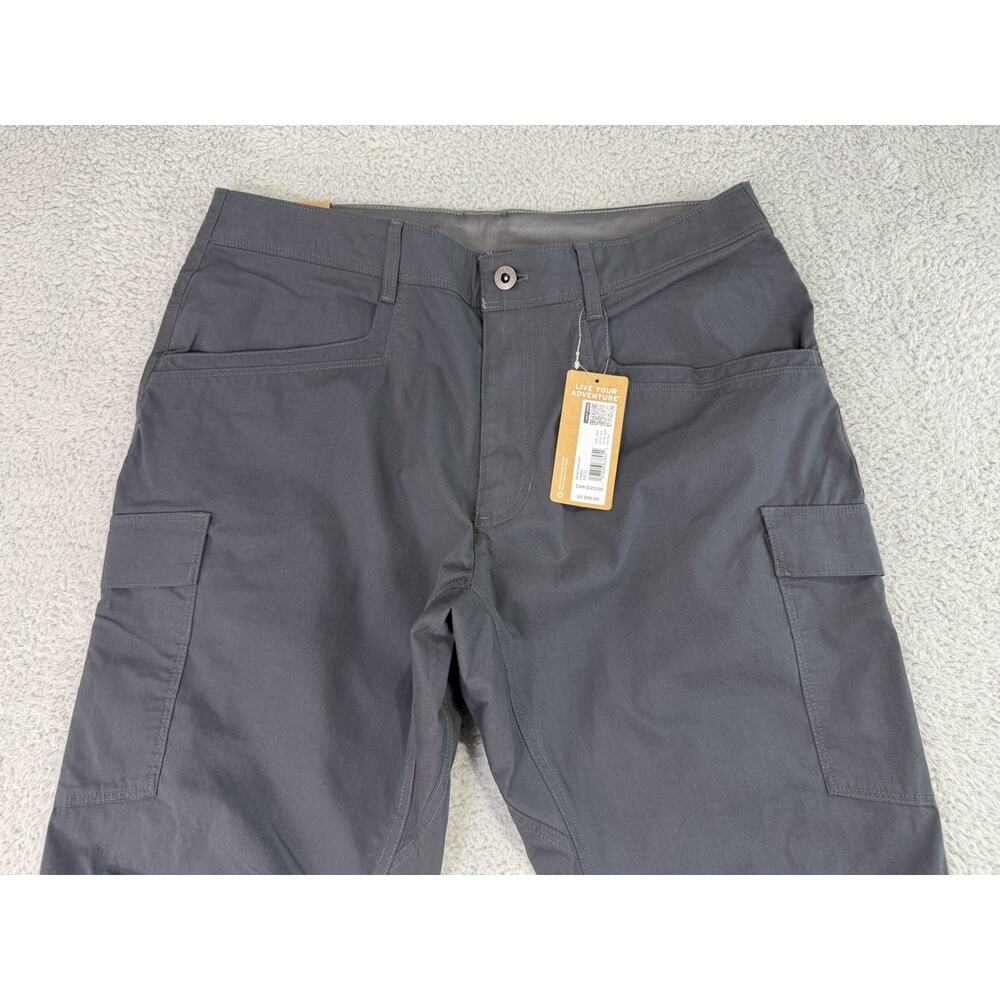 Mens Eddie Bauer MR Ranger Cargo Hiking Pants Olive Carbon Grey Size 34x 32 NWT - Picture 2 of 14